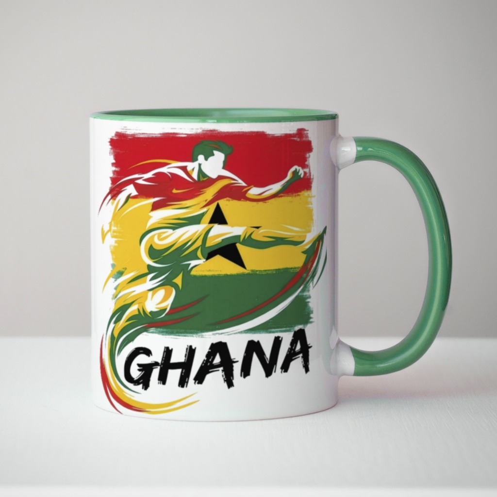 Caneca xicara Copa Futebol Football Ghana Gana 26c