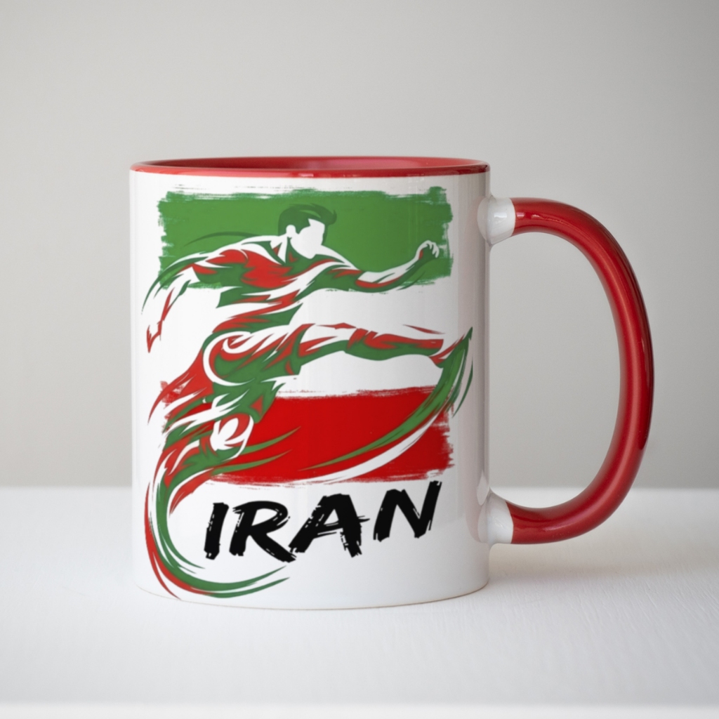 Caneca xicara Copa Futebol Football Iran Irã 26c