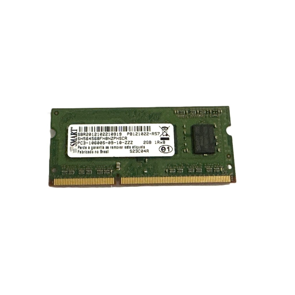 Memória RAM Notebook 2GB DDR3 PC3 10600S