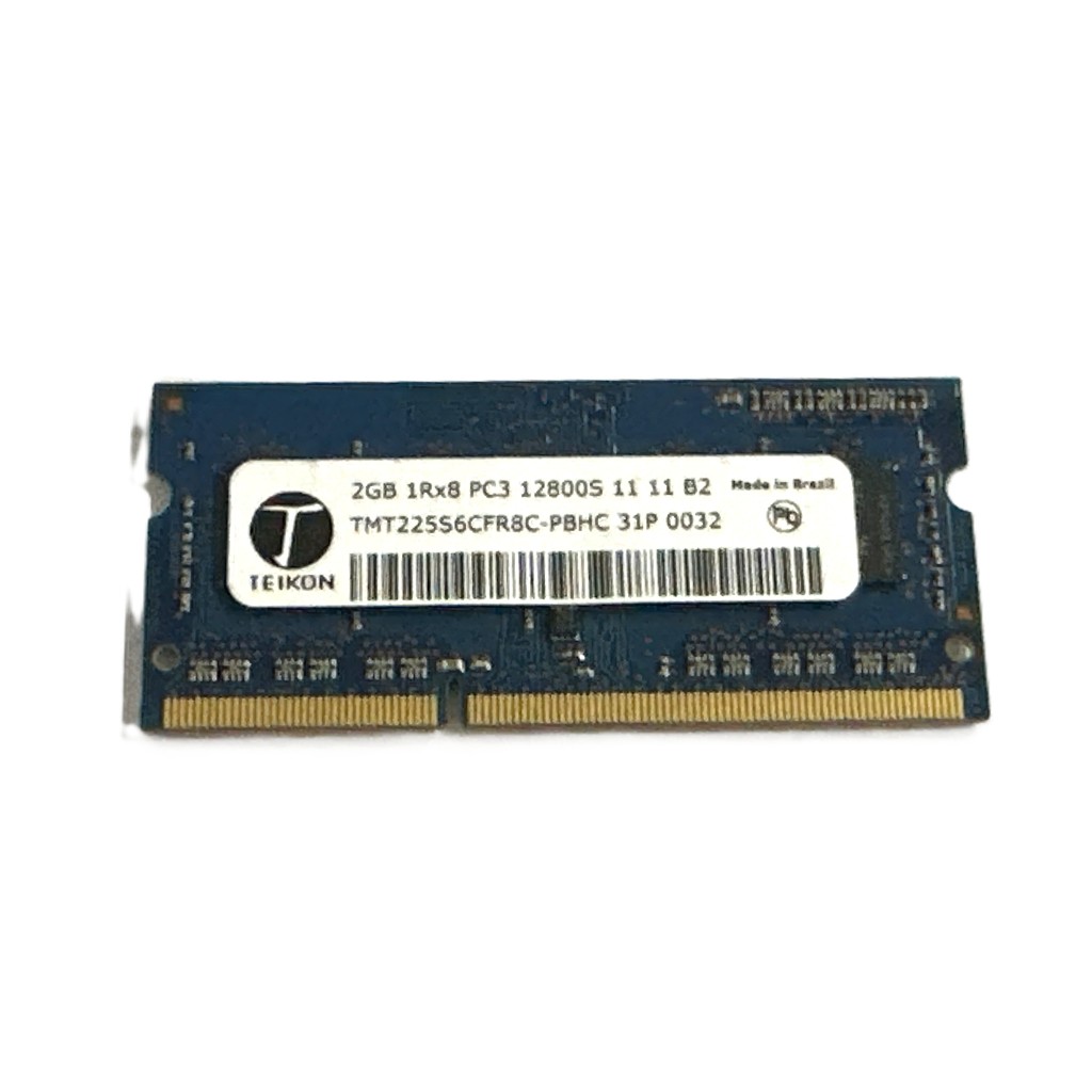 Memória RAM Notebook 2GB DDR3 PC3 12800S