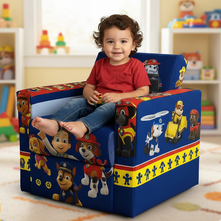 Sofazinho Infantil Personagens Confortável Compacto Decorativo Multiuso em Oferta na Shopee