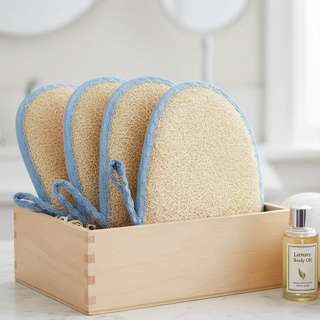 Kit 10 Bucha de Banho Vegetal Meia Luva Esfoliante Natural Orgânica Esfoliação Limpeza Diária Macia em Oferta na Shopee