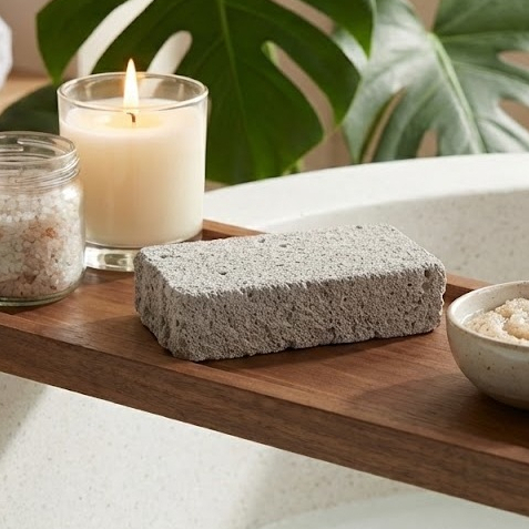 Pedra Pomes Natural Para Remover Calos Pés Vulcânica Esfoliante Pedicure Maciez Calcanhares Mãos em Oferta na Shopee