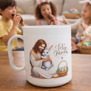 Lembrancinha pascoa 10 copo decor coelhinho jesus ressurreição evento igreja escola infantil adulto em Oferta na Shopee
