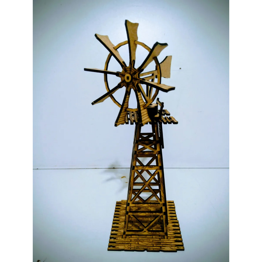 quebra cabeça miniatura maquete moinho velho oeste