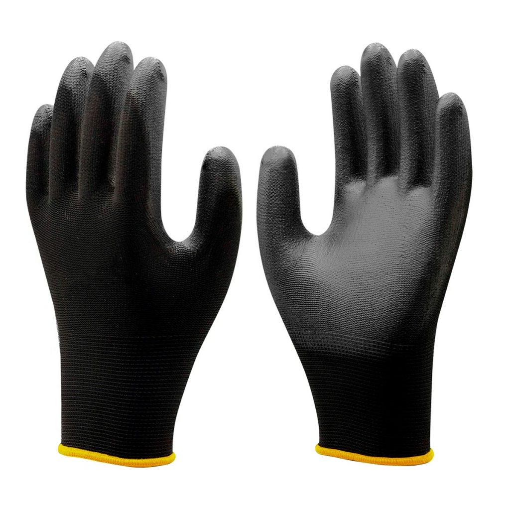 Luva De Segurança Epi Profissional Reforçada Preta Multiato em Oferta na Shopee