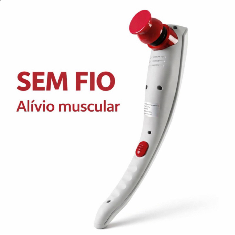 Massageador Elétrico Portátil Sem Fio para Pescoço Costas Corpo Relaxamento Muscular