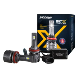 Par Lampada Ultra Led Shocklight S17x 55w 6500k 5500lumens por lampada 11000 Lumens total
