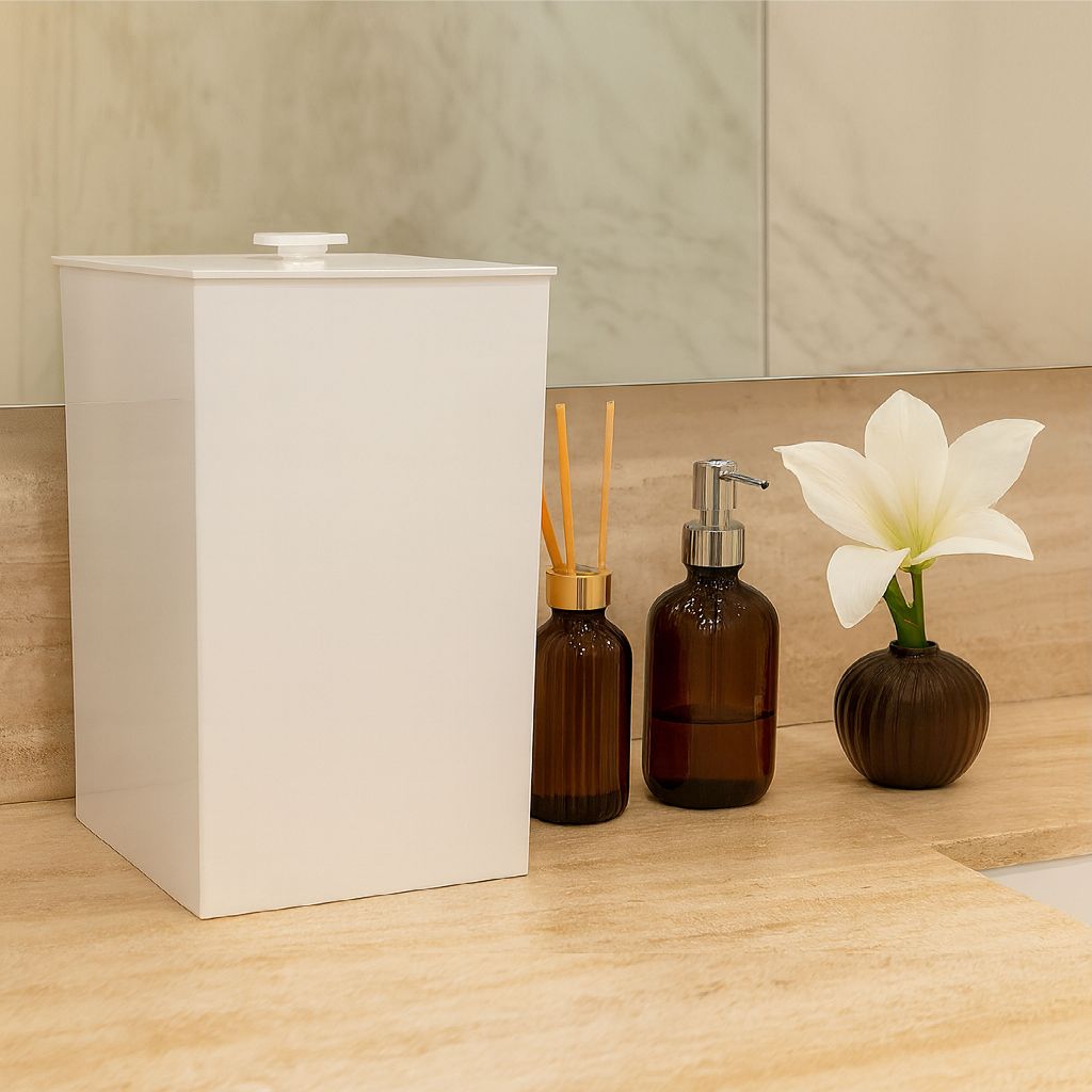 Lixeira de Acrílico Luxo 3mm