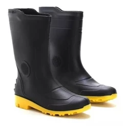 Bota Chuva PVC Motoqueiro Borracha Chuva grendene Forrada impermeavel (PROMOÇÃO)