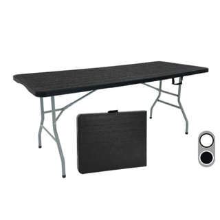 Mesa Dobrável Portátil 1,80 x 90cm Vira Maleta Com Alça Resistente em Oferta na Shopee