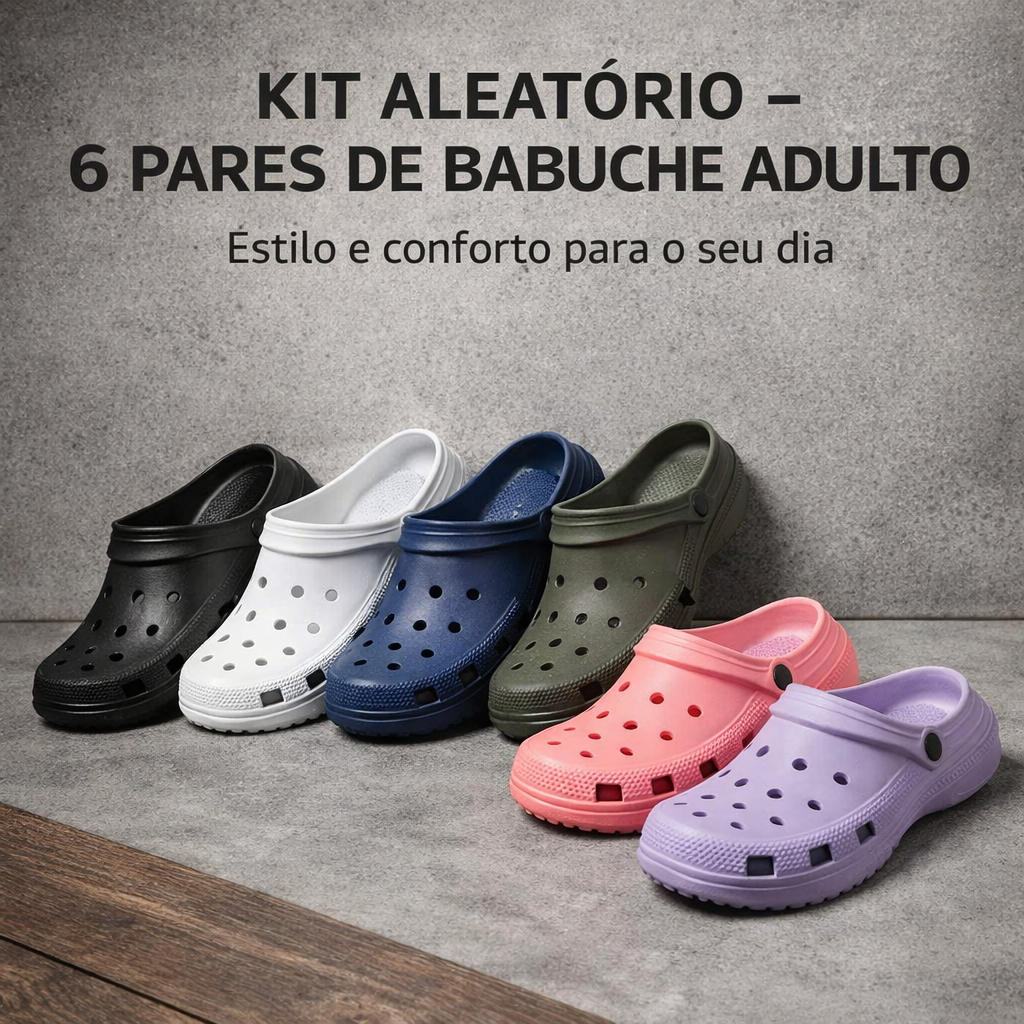 Kit 6 Sandálias Feminina Ideal Para Verão Conforto Leve Uso Diário Casa Lazer E Passeios
