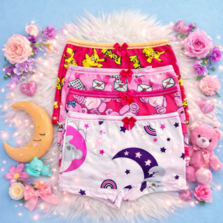kit 10 Calcinha Boxer Infantil Feminina Estampada Box Menina Forro Algodão shortinho ATF LINGERIE em Oferta na Shopee