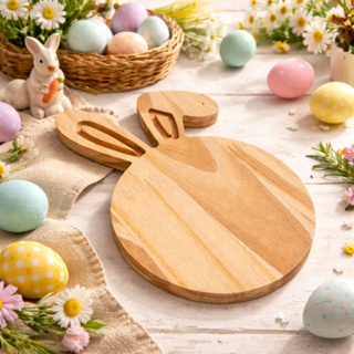 Tábua Petisqueira Orelha de Coelho em Madeira Pinus Decoração de Páscoa em Oferta na Shopee