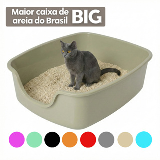Caixa De Areia Gato Gigante Alvorada Bandeja Big Extra Grande em Oferta na Shopee