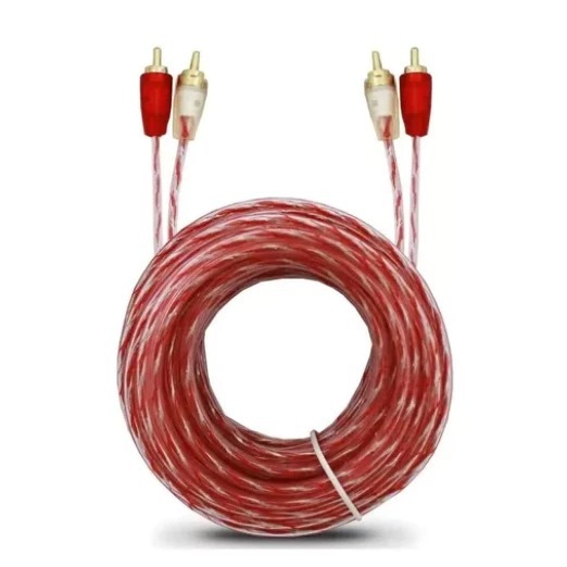 Cabo RCA Stetsom 5M Blindado Serie Bronze Banhado a Ouro Som Automotivo 2+2 RCA em Oferta na Shopee