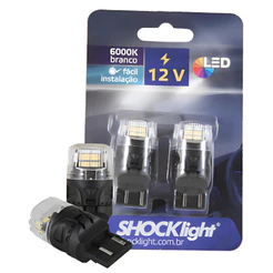 Par Lampada Led T20 1 Polo Shock Light T20 Branco Branco-neutro