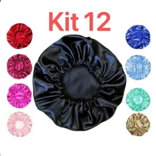 Kit 12 Unidades Touca de Cetim Anti Frizz em Oferta na Shopee