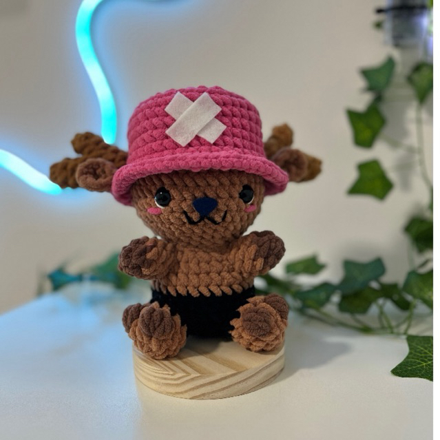 tony tony chopper rena amigurumi chenille anime one piece pelucia ou chaveiro