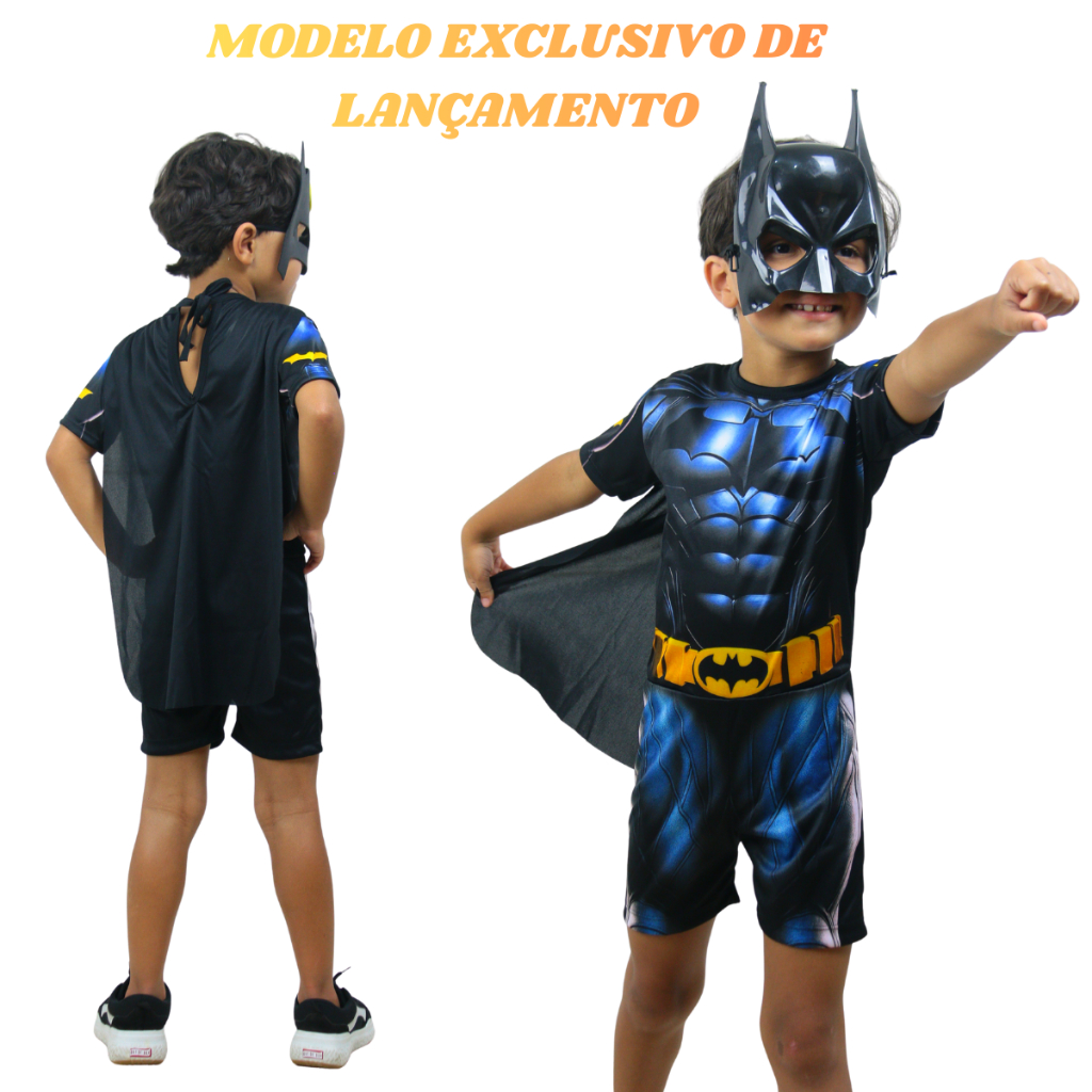 Fantasia Infantil Batman da Liga da Justiça