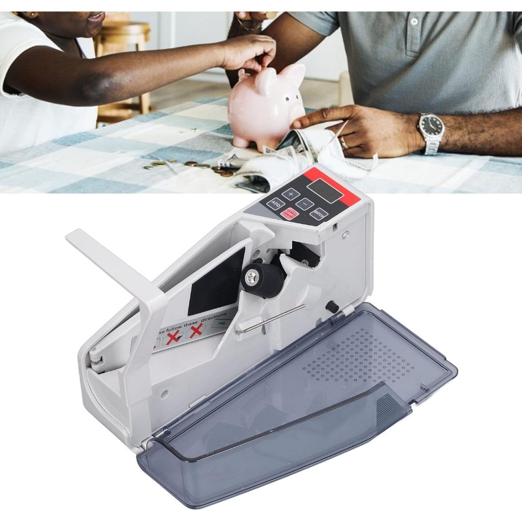 MINI MÁQUINA DE CONTAR CÉDULAS BIVOLT PORTÁTIL