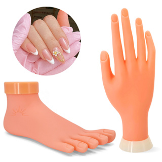 Kit Mão e Pé de Treino para Unhas Prática Profissional Nail Design em Oferta na Shopee