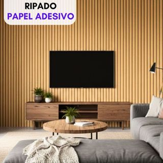 Papel de Parede Autocolante Ripado P/ Quarto Escritório Produto Lavável Rolos De 1M 2M 3M 5M em Oferta na Shopee