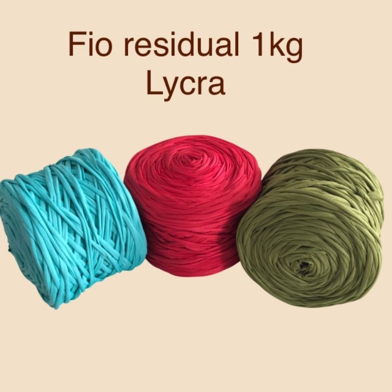 Fio de Malha Residual 1 kg Lycra em Oferta na Shopee