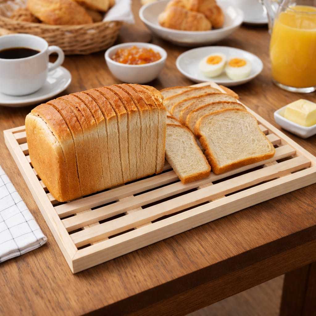 Bandeja Tábua Migalheira Cortar Pão Bolo De Mesa Cozinha Café Da Manhã