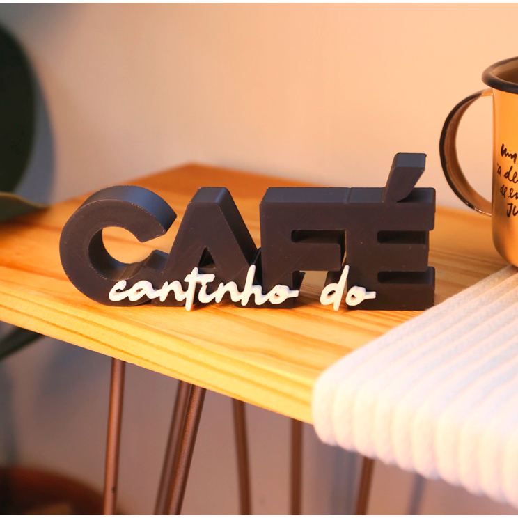 Letreiro Decorativo Cantinho do Café Decoração moderna para casa e presente, Cozinha em Oferta na Shopee