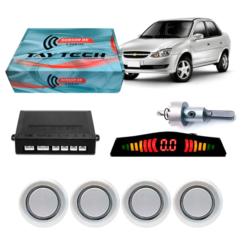 Sensor De Re Estacionamento Gm Chevrolet Corsa Classic 4 Pontos em Oferta na Shopee