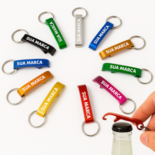 Kit 10 a 40 Chaveiros Abridor Personalizado Brindes Para Sua Empresa Marca Logotipo Gravado em Oferta na Shopee