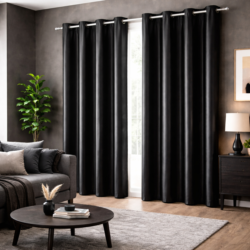 Cortina Blackout PVC 100% 2,80x1,80 Ilhós Bloqueia Luz Quarto Sala TV