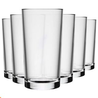 Jogo De Copos Em Vidro Kit 6 Peças Cozinha Água Suco Drink Refrigerante 225ml Mesa Posta Casa Nova em Oferta na Shopee