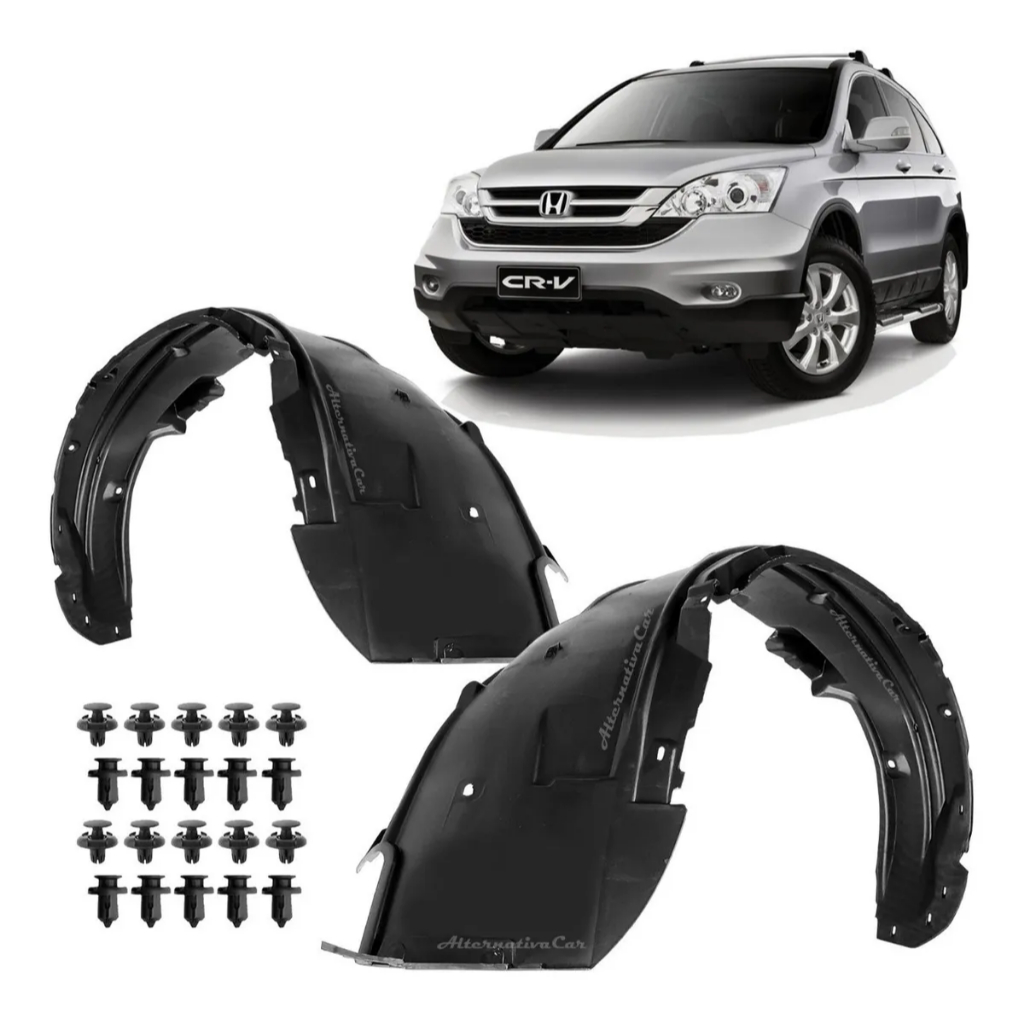 Par De Parabarro Dianteiro C/ Grampo Honda Crv 2007 08 09 A 2011