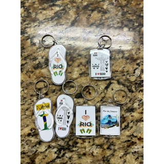 Chaveiros I love Rio  6 unidades / acrílico / lembrancinhas em Oferta na Shopee