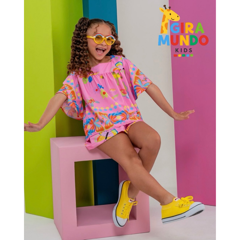 Conjunto Gabriela Infantil para Meninas Verão Leve e Confortável