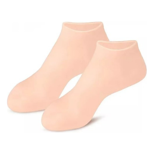 2 Pcs Meias De Silicone Para O Cuidado Dos Pés Gel Hidratante Anti-Rachaduras Removedor De Pele Morta