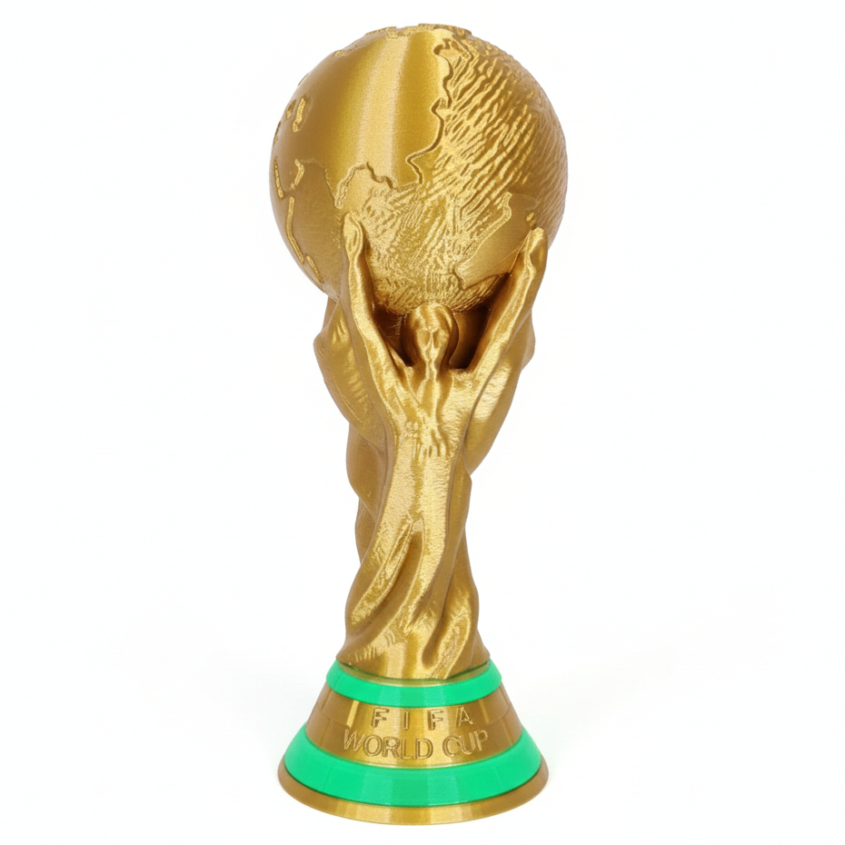 Taça Copa do Mundo 2026 20cm Decorativa Premium Presente para Fã de Futebol Brasil Campeão + Brinde