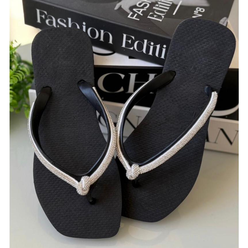 CHINELO DE DEDO FEMININO COM DETALHE DE STRASS P NA CORREIA ENVIO IMEDIATO em Oferta na Shopee