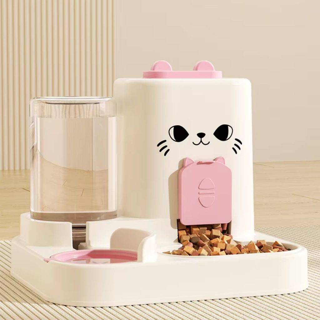 Comedouro e Bebedouro Automático Pet Gato Cachorro Design fofo com reservatório