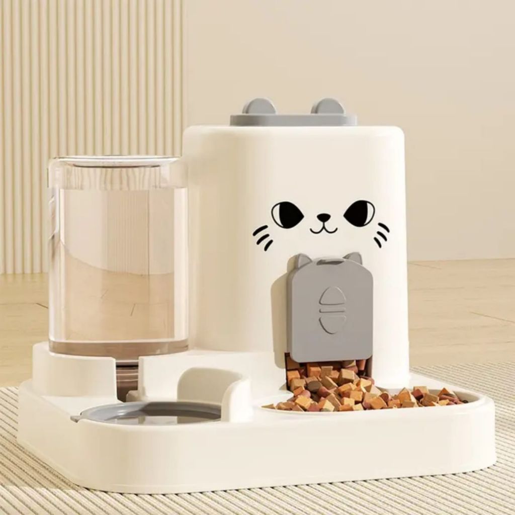 Comedouro Automático Pet com Bebedouro Reservatório Ideal para Gatos e Cachorros