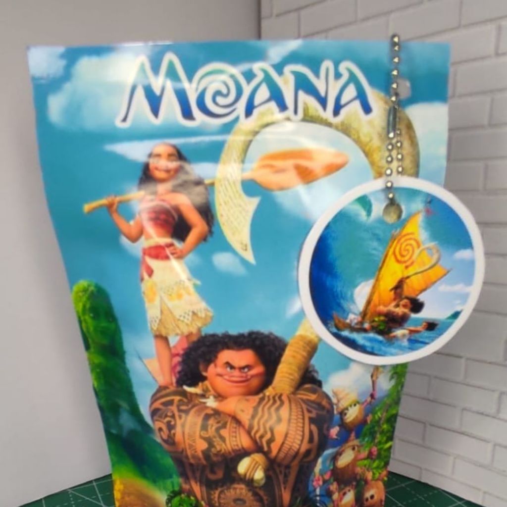 Saco Ziplock Personalizado Moana 10unid para Festa Infantil com Nome Idade lembrancinhas Aniversario