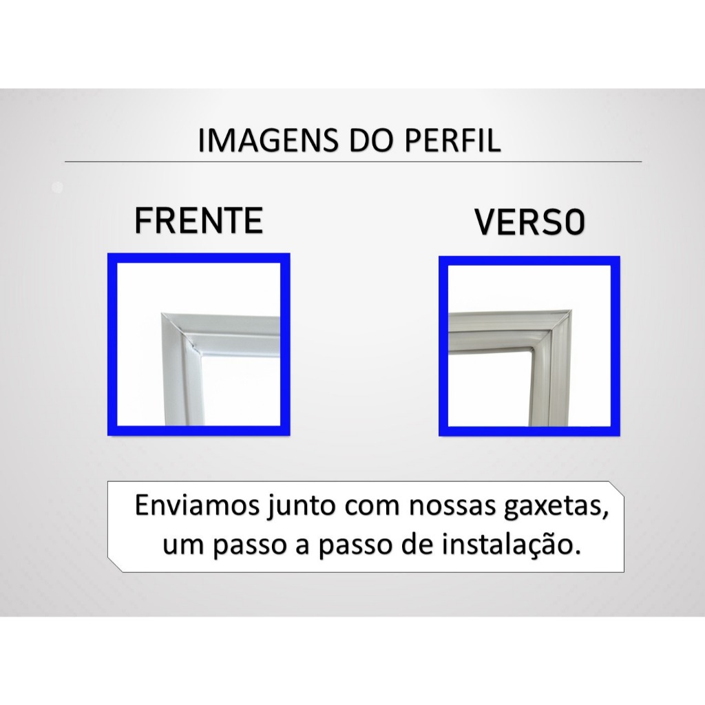 Kit Borrachas Geladeira Para Marca Consul CRD35 CRD35D 37x56 e 56x116Cm