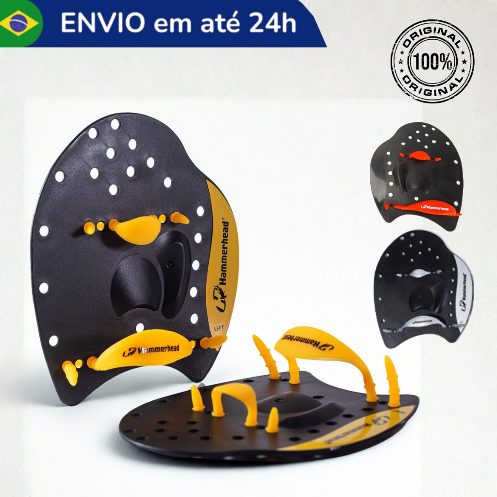 Palmar Natação Hammerhead Elite Hand Paddle Nadadeira Treinamento Resistente Pro Masculino Feminino