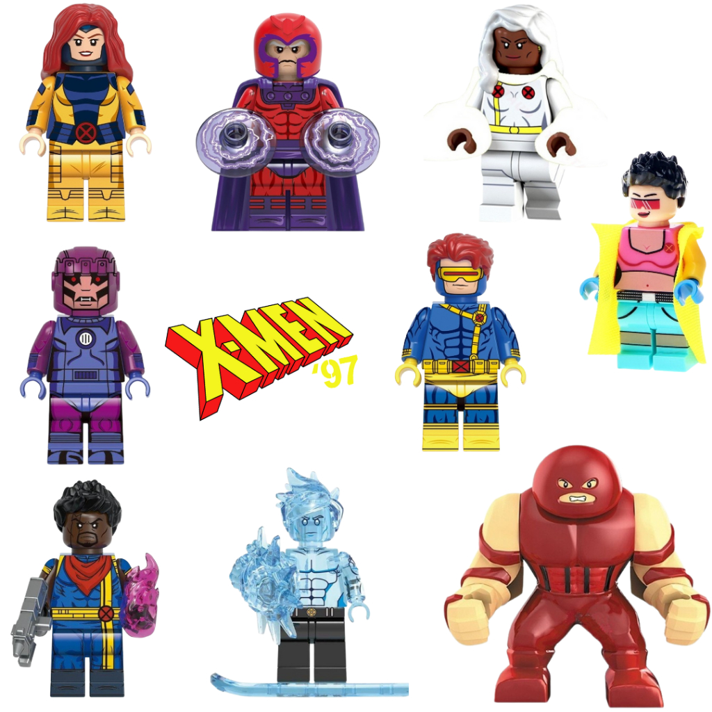 BONECOS X-MEN 97 MUTANTES CIPLOPE MAGNETO FANÁTICO WOLVERINE DEADPOOL PRESENTE CRIANÇA COLECIONÁVEL