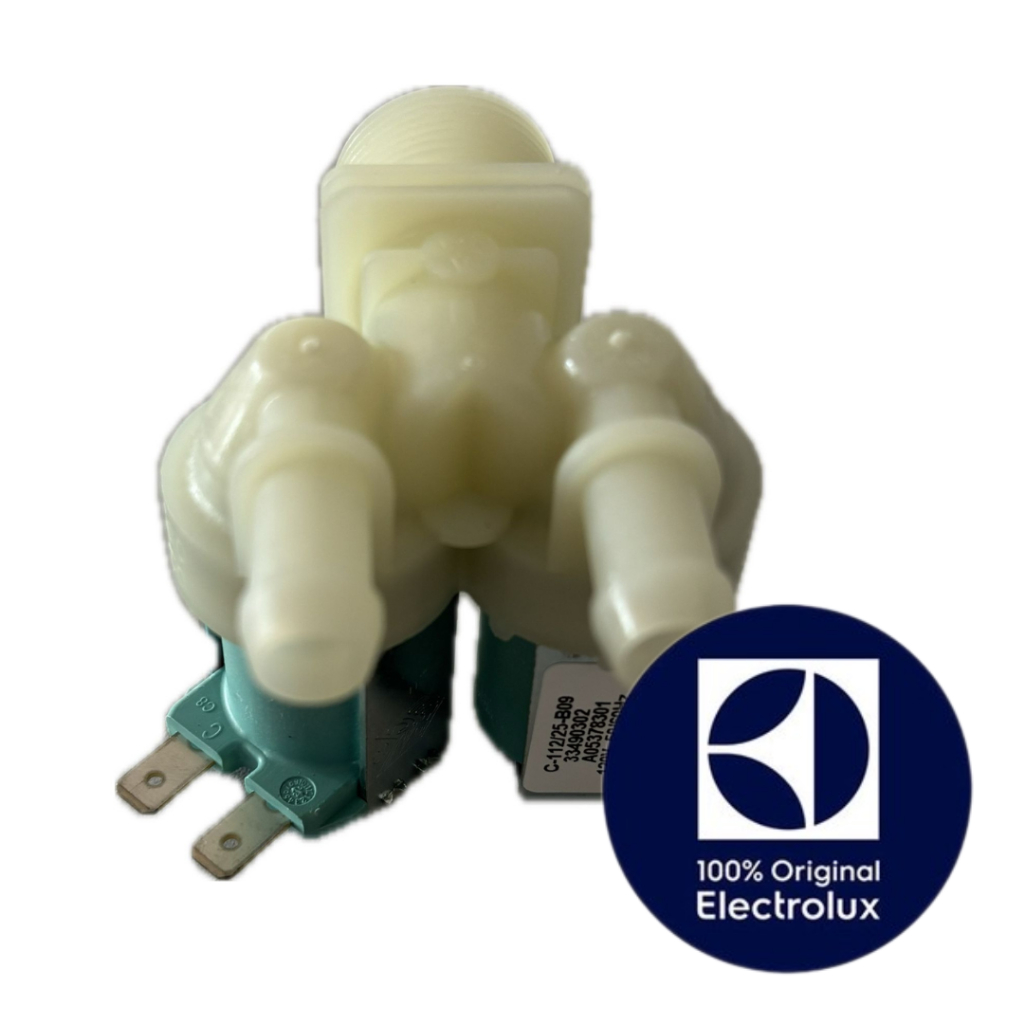 VÁLVULA DE ENTRADA DE AGUA DUPLA PARA MAQUINA DE LAVAR ELECTROLUX ORIGINAL (110V)   - LTD15  LTD13 LTD16 LTD11 LDD16 em Oferta na Shopee