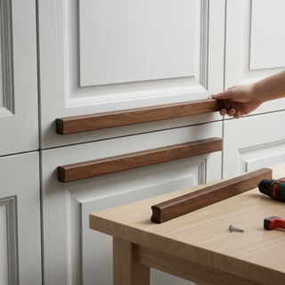 Puxador Madeira Armario Multiuso 30cm em Oferta na Shopee