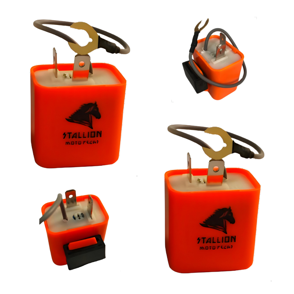 Kit 2 Relé Pisca LED Stallion 12V Universal Moto 2 Pinos Regulável  —  Sinalização Pisca Seta  Honda