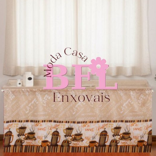 CORTINA DE PIA ESTAMPADO 200X80CM em Oferta na Shopee